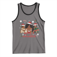 Melanin Christmas Tank Top Merry And Melanated Holiday Gift For Girl - Wonder Print Shop