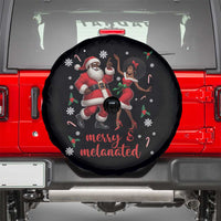 African American Christmas Spare Tire Cover Funny Dancing Black Santa And Mrs Claus Merry And Melanated - Wonder Print Shop