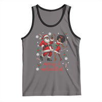 African American Christmas Tank Top Funny Dancing Black Santa And Mrs Claus Merry And Melanated - Wonder Print Shop