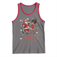African American Christmas Tank Top Funny Dancing Black Santa And Mrs Claus Merry And Melanated - Wonder Print Shop