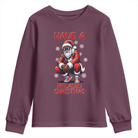 Have A Melanin Christmas Youth Sweatshirt Black Pride Xmas Gift - Wonder Print Shop