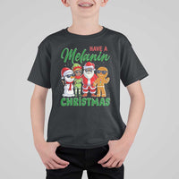 Have A Melanin Christmas T Shirt For Kid Black Family African American Xmas Gift - Wonder Print Shop