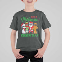 Have A Melanin Christmas T Shirt For Kid Black Family African American Xmas Gift - Wonder Print Shop