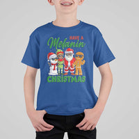 Have A Melanin Christmas T Shirt For Kid Black Family African American Xmas Gift - Wonder Print Shop