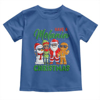 Have A Melanin Christmas Toddler T Shirt Black Family African American Xmas Gift - Wonder Print Shop