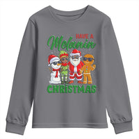 Have A Melanin Christmas Youth Sweatshirt Black Family African American Xmas Gift - Wonder Print Shop