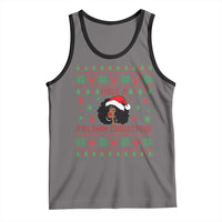 Have A Melanin Christmas Tank Top Cute Black Santa Girl Ugly Xmas - Wonder Print Shop