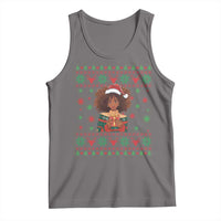 Black Queen Christmas Tank Top African American Girl Black Pride - Wonder Print Shop