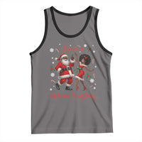 Have A Melanin Christmas Tank Top Funny Dancing Santa And Mrs Claus Culture Gift - Wonder Print Shop