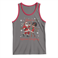 Have A Melanin Christmas Tank Top Funny Dancing Santa And Mrs Claus Culture Gift - Wonder Print Shop