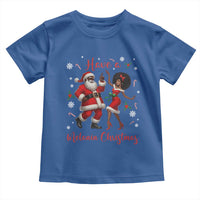 Have A Melanin Christmas Toddler T Shirt Funny Dancing Santa And Mrs Claus Culture Gift - Wonder Print Shop