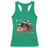 Have A Melanin Christmas Racerback Tank Top Black Girl Xmas Gift - Wonder Print Shop