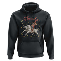 Funny Nutcracker Bull Riding Hoodie Howdy Western Christmas Holiday Gift - Wonder Print Shop