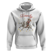 Funny Nutcracker Bull Riding Hoodie Howdy Western Christmas Holiday Gift - Wonder Print Shop