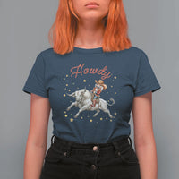 Funny Nutcracker Bull Riding T Shirt For Women Howdy Western Christmas Holiday Gift - Wonder Print Shop