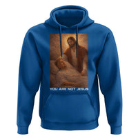 Funny Sarcastic Political Satire Hoodie You Are Not Jesus