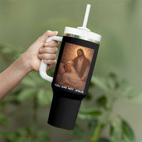 Funny Sarcastic Political Satire Tumbler With Handle You Are Not Jesus