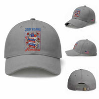 250 Years Of America American Teacher Graphic Baseball Cap Patriotic Educator Gift