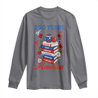 250 Years Of America American Teacher Graphic Long Sleeve Shirt Patriotic Educator Gift
