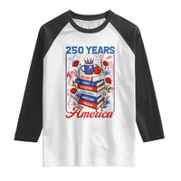 250 Years Of America American Teacher Graphic Raglan Shirt Patriotic Educator Gift