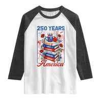250 Years Of America American Teacher Graphic Raglan Shirt Patriotic Educator Gift