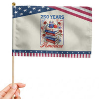 250 Years Of America American Teacher Graphic Patriotic Handheld Flag Educator Gift