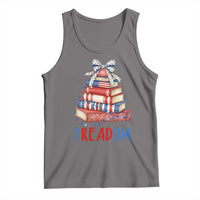 Funny Patriotic Book Lover Gift Tank Top Freadom