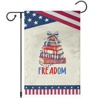 Funny Book Lover Gift Patriotic Garden Flag Freadom