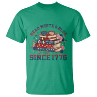 Funny Patriotic Book Lover Gift T Shirt Read White Blue Since 1776
