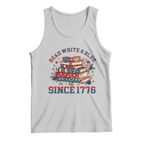 Funny Patriotic Book Lover Gift Tank Top Read White Blue Since 1776