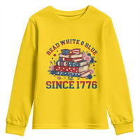 Funny Patriotic Book Lover Gift Youth Sweatshirt Read White Blue Since 1776