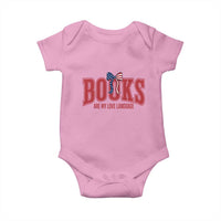 Patriotic Book Lover Gift Baby Onesie Books Are My Love Language