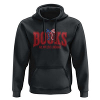 Patriotic Book Lover Gift Hoodie Books Are My Love Language