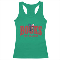 Patriotic Book Lover Gift Racerback Tank Top Books Are My Love Language