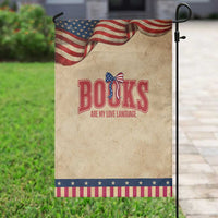 Book Lover Gift Patriotic Garden Flag Books Are My Love Language