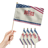 Book Lover Gift Patriotic Handheld Flag Books Are My Love Language