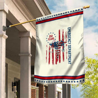 ED Nurse Gift Patriotic Garden Flag 250 Years Of Emergency Department