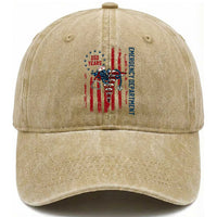 Patriotic ED Nurse Gift Washed Cotton Baseball Cap 250 Years Of Emergency Department