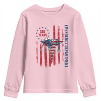 Patriotic ED Nurse Gift Youth Sweatshirt 250 Years Of Emergency Department