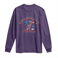 Patriotic Emergency Department Long Sleeve Shirt USA 250th Anniversary Medical Gift