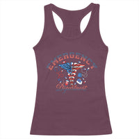 Patriotic Emergency Department Racerback Tank Top USA 250th Anniversary Medical Gift