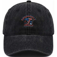 Patriotic Emergency Department Washed Cotton Baseball Cap USA 250th Anniversary Medical Gift