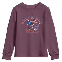 Patriotic Emergency Department Youth Sweatshirt USA 250th Anniversary Medical Gift