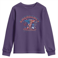 Patriotic Emergency Department Youth Sweatshirt USA 250th Anniversary Medical Gift