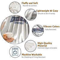 Patriotic ER Nurse Gift Throw Blanket America 250th Anniversary