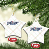 Patriotic ER Nurse Gift Ceramic Ornament America 250th Anniversary