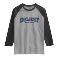 Patriotic ER Nurse Gift Raglan Shirt America 250th Anniversary
