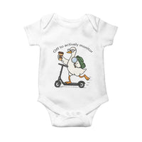 Funny Silly Goose Proctor Baby Onesie Off to Actively Monitor Teacher Testing Day