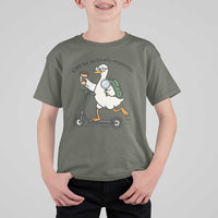Funny Silly Goose Proctor T Shirt For Kid Off to Actively Monitor Teacher Testing Day
