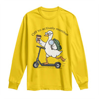 Funny Silly Goose Proctor Long Sleeve Shirt Off to Actively Monitor Teacher Testing Day